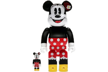 Bearbrick x Disney Minnie Mouse 100% & 400% Set