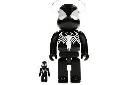 Bearbrick x Marvel Spider-Man Black Costume 100% & 400% Set
